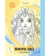 Kolorowanka A4 8 obrazków Beautiful Girls żółta