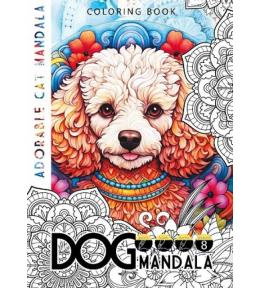 Kolorowanka A4 8 obrazków Dog mandala Psy
