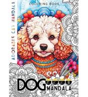 Kolorowanka A4 8 obrazków Dog mandala Psy