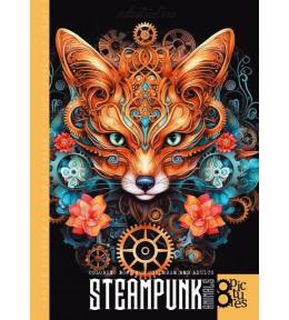 Kolorowanka A4 8 obrazków Steampunk Lis