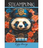 Kolorowanka A4 8 obrazków Steampunk Panda