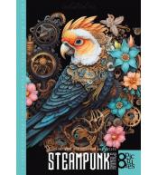 Kolorowanka A4 8 obrazków Steampunk Papuga