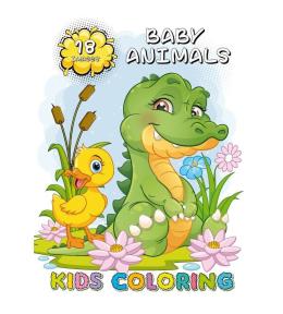 Kolorowanka A4 18 obrazków Małe zwierzątka