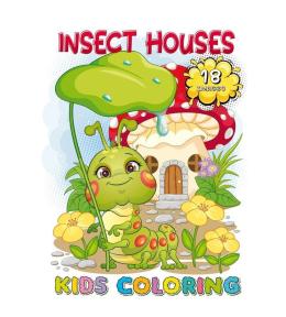 Kolorowanka A4 18 obrazków Domki owadów