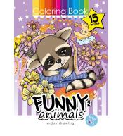 Kolorowanka A4 15 obrazków Zabawne zwierzaki 2