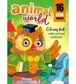 Kolorowanka A4 16 obrazków Świat zwierząt