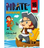 Kolorowanka A4 16 obrazków Piracka przygoda