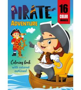 Kolorowanka A4 16 obrazków Piracka przygoda