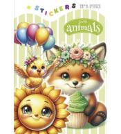 Kolorowanka 135x190 z naklejkami Urocze zwierzaki