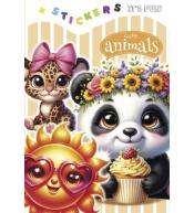 Kolorowanka 135x190 z naklejkami Urocze zwierzaki