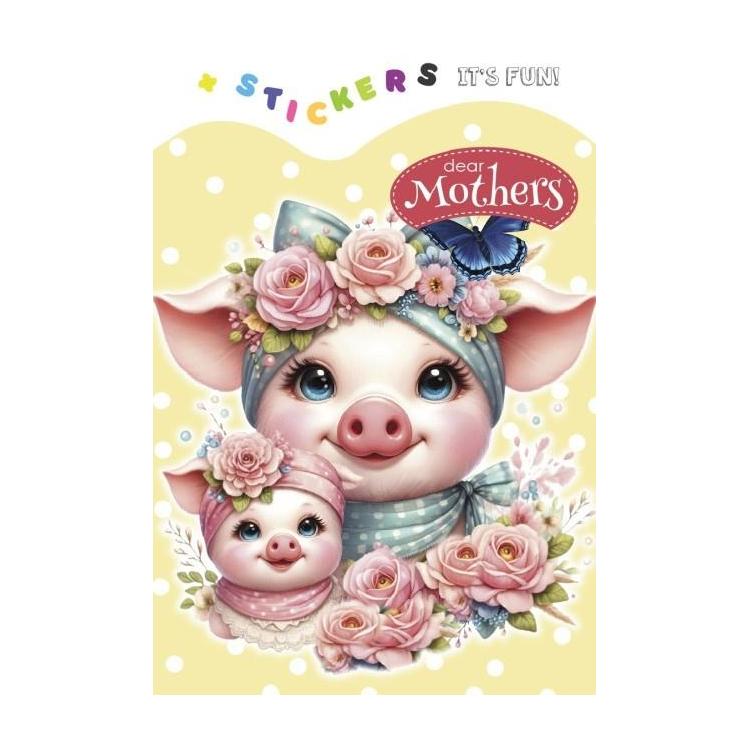 Kolorowanka 135x190 z naklejkami Najdroższe mamy