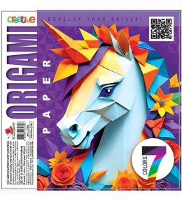 Papier do origami 190x190 35 arkuszy 80g/m2 Jednor
