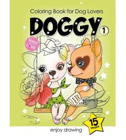 Kolorowanka A4 15 obrazków Pieski 1