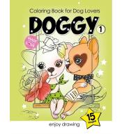 Kolorowanka A4 15 obrazków Pieski 1