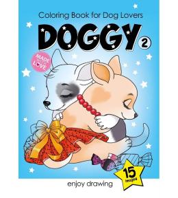 Kolorowanka A4 15 obrazków Pieski 2