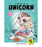 Kolorowanka A4 15 obrazków Jednorożce 1