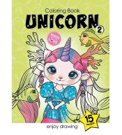 Kolorowanka A4 15 obrazków Jednorożce 2
