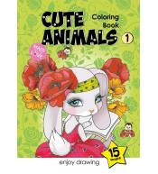 Kolorowanka A4 15 obrazków Słodkie zwierzątka 1