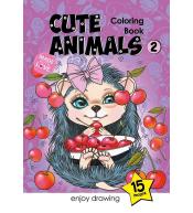 Kolorowanka A4 15 obrazków Słodkie zwierzątka 2