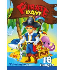 Kolorowanka A4 16 obrazków Piraci