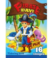 Kolorowanka A4 16 obrazków Piraci