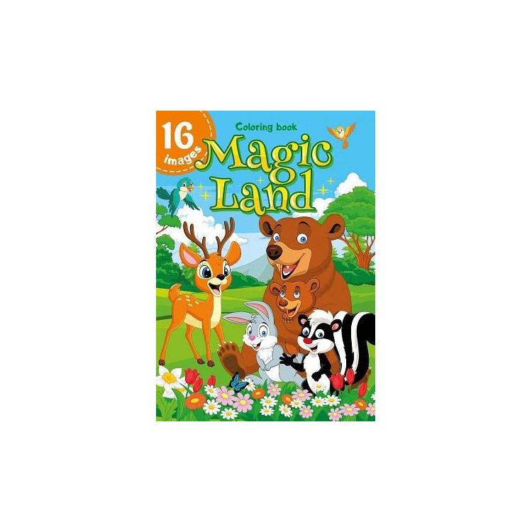 Kolorowanka A4 16 obrazków Magiczna kraina