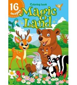 Kolorowanka A4 16 obrazków Magiczna kraina