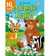 Kolorowanka A4 16 obrazków Magiczna kraina