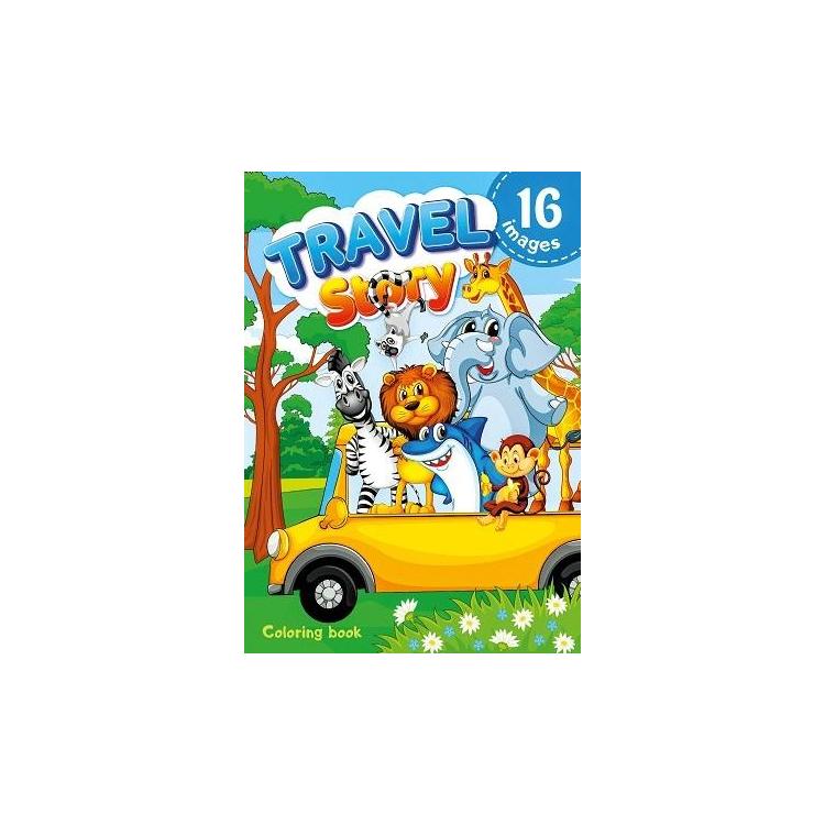 Kolorowanka A4 16 obrazków W podróży