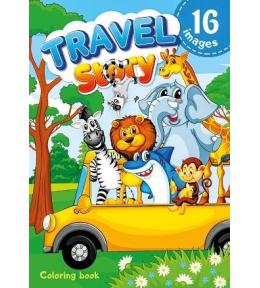 Kolorowanka A4 16 obrazków W podróży