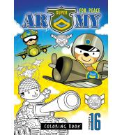 Kolorowanka A4 16 obrazków Wojsko