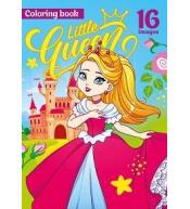 Kolorowanka A4 16 obrazków Mała królewna