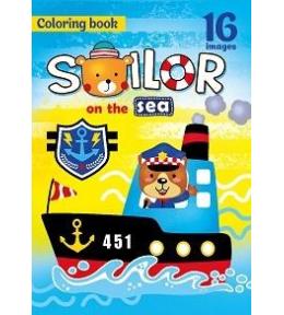 Kolorowanka A4 16 obrazków Na morzu