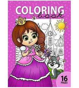 Kolorowanka A4 16 obrazków Księżniczka