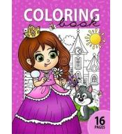 Kolorowanka A4 16 obrazków Księżniczka