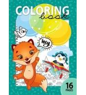 Kolorowanka A4 16 obrazków Zwierzaki