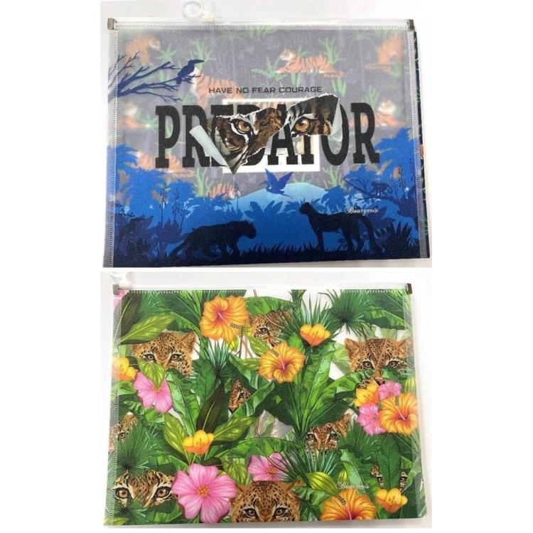 Teczka A4+ z plastikowym suwakiem Pantera/Tygrys