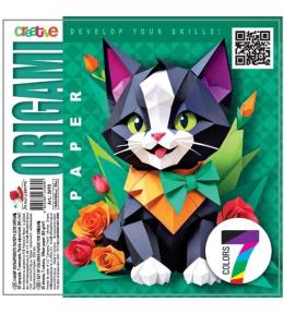 Papier do origami 160x160 35 arkuszy 80g/m2 Kot