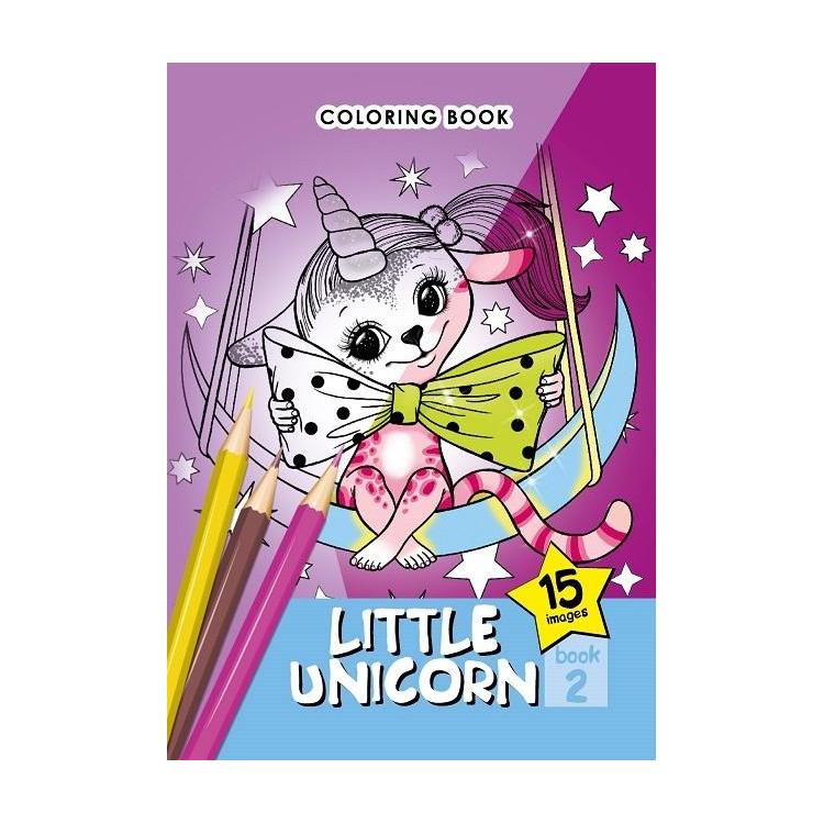 Kolorowanka A5 15 obrazków Małe jednorożce 2