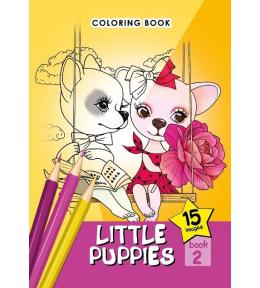 Kolorowanka A5 15 obrazków Małe pieski 2