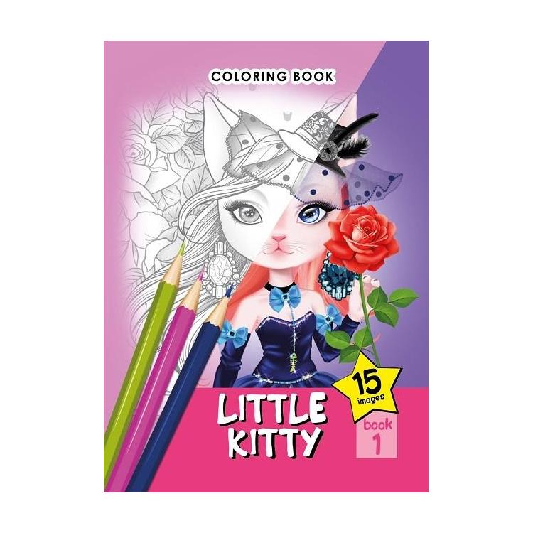 Kolorowanka A5 15 obrazków Małe kotki 1