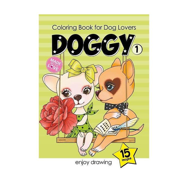 Kolorowanka A5 15 obrazków Pieski 1