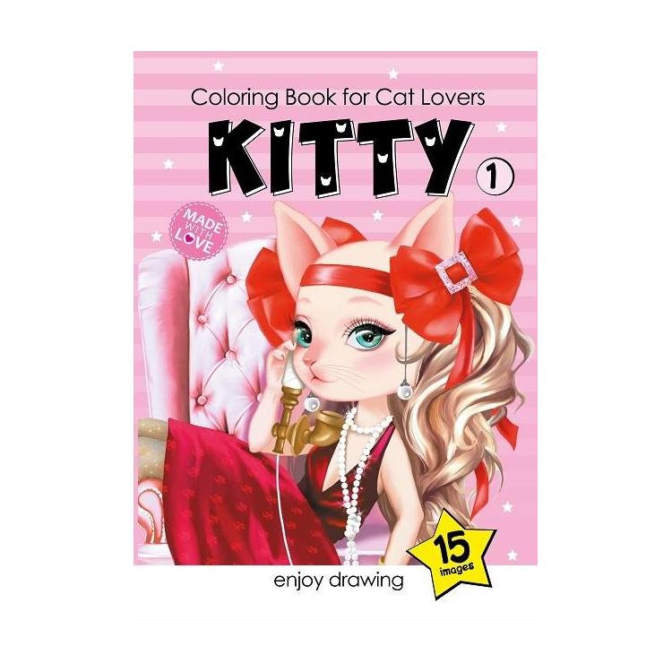 Kolorowanka A5 15 obrazków Kotki 1