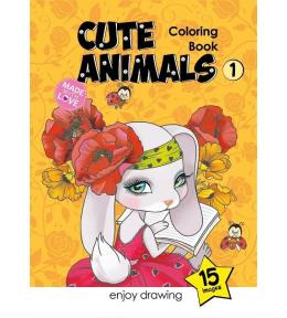 Kolorowanka A5 15 obrazków Słodkie zwierzaki 1