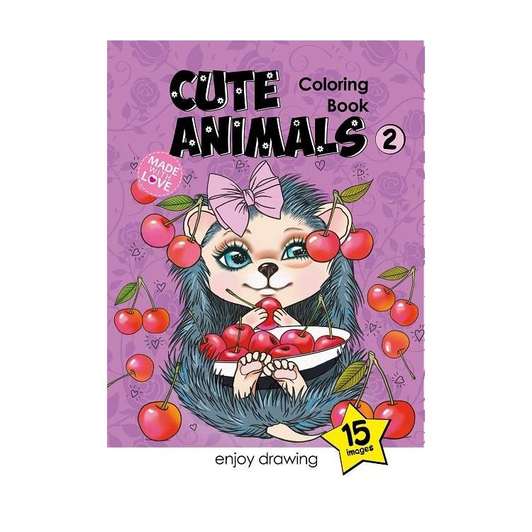 Kolorowanka A5 15 obrazków Słodkie zwierzaki 2