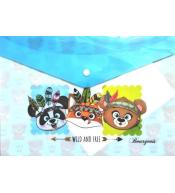 Teczka A4+ plastikowa z klipsem Zwierzaki FRESH