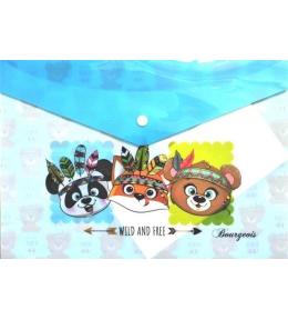 Teczka A4+ plastikowa z klipsem Zwierzaki FRESH