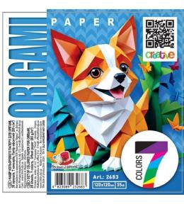 Papier do origami 120x120 35 arkuszy 80g/m2 Pies