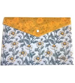 Teczka A4+ plastikowa z klipsem Stokrotki