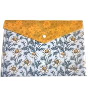 Teczka A4+ plastikowa z klipsem Stokrotki